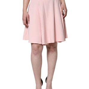 Dolce & Gabbana Pink Viscose High Waist A-line Mini Skirt