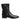 Dolce & Gabbana Black Leather Logo Mid Calf Boots Shoes