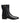 Dolce &amp; Gabbana Black Leather Logo Mid Calf Boots Shoes