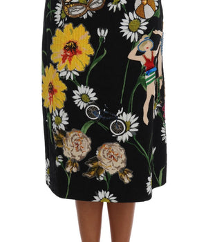 Dolce &amp; Gabbana Embellished A-Line Mid-Calf Skirt