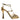 Dolce & Gabbana Gold Leather Baroque Heels Sandals Shoes