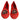 Dolce & Gabbana Red Lace Crystal Ballet Flats Loafers Shoes