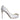 Dolce & Gabbana White Crystals Peep Toe Satin Pumps Shoes