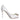 Dolce & Gabbana White Crystals Peep Toe Satin Pumps Shoes