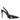 Dolce & Gabbana Black Leather Crystal Stud Slingback Shoes