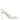 Dolce & Gabbana White Leather Stiletto Heels Slingback Shoes