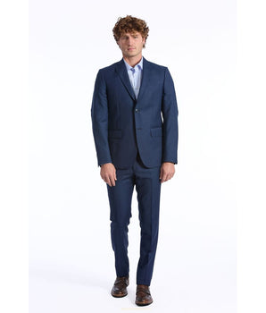 Baldinini Trend Blue Wool Men Blazer