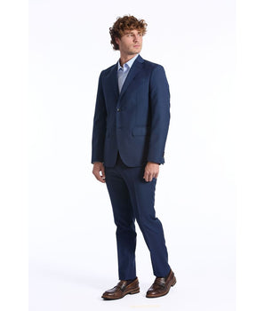 Baldinini Trend Blue Wool Men Blazer