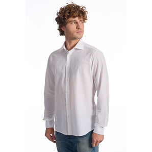 Baldinini Trend White Cotton Shirt