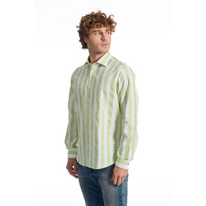 Baldinini Trend Green Cotton Shirt