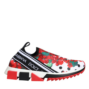 Dolce & Gabbana Multicolor Geranium Sorrento Sneakers Shoes