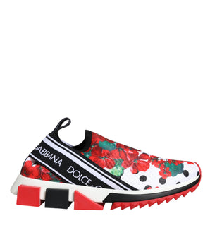 Dolce &amp; Gabbana Multicolor Geranium Sorrento Sneakers Shoes