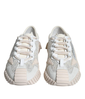 Dolce &amp; Gabbana Zapatillas deportivas bajas NS1 con encaje blanco