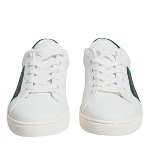 Dolce & Gabbana White London Calf Leather Sneakers Shoes