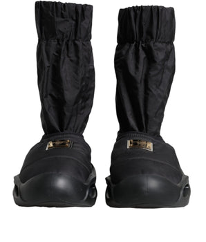 Dolce &amp; Gabbana Calcetines sin cordones negros Wave Zapatillas Zapatos