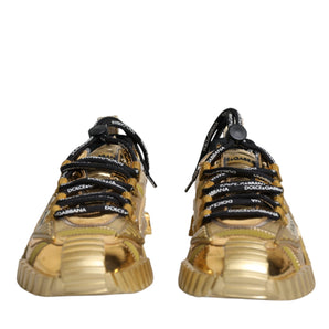 Dolce & Gabbana Metallic Gold NS1 Low Top Sneakers Shoes