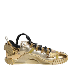 Dolce & Gabbana Metallic Gold NS1 Low Top Sneakers Shoes