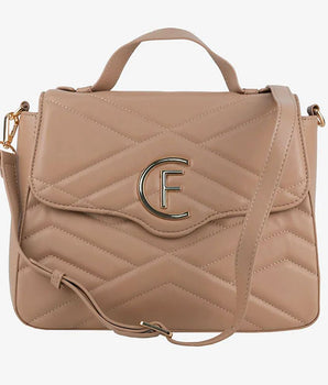 CRISTINAEFFE Beige Artificial Leather Women Crossbody Bag