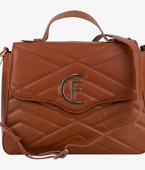 CRISTINAEFFE Brown Artificial Leather Women Crossbody Bag