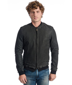 Roberto Pepe Luxury Gray Lambskin Men Jacket