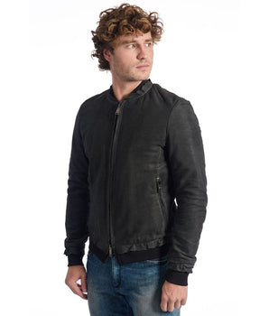 Roberto Pepe Luxury Gray Lambskin Men Jacket