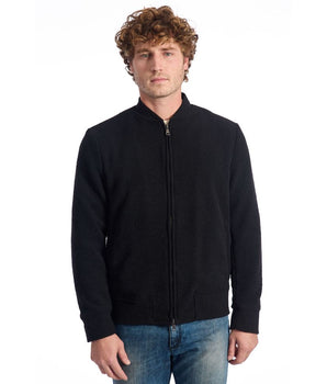 Roberto Pepe Luxury Black Wool Men's Short Jacket