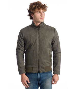Roberto Pepe Luxury Green Eco Leather Men's Jacket