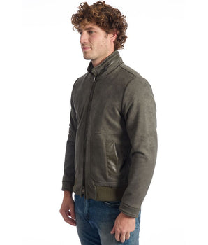 Roberto Pepe Luxury Green Eco Leather Men's Jacket
