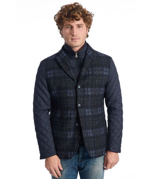 Roberto Pepe Luxury Blue Wool Men's Jacket