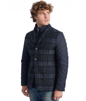 Roberto Pepe Luxury Blue Wool Men's Jacket