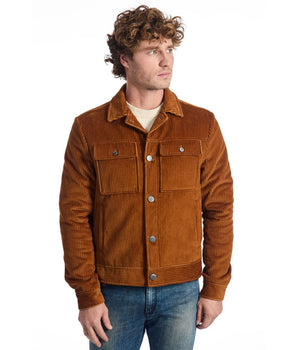 Roberto Pepe Luxury Brown Cotton Men Jacket