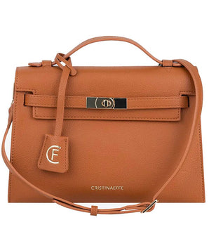 CRISTINAEFFE Brown Artificial Leather Women Crossbody Bag