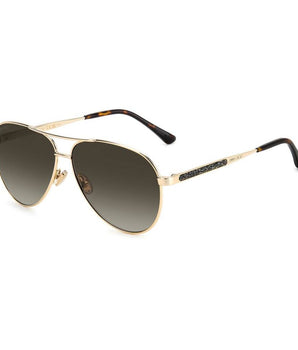 Jimmy Choo Gold Metal Sunglasses