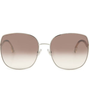 Jimmy Choo Gray Metal Sunglasses