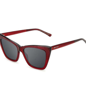 Jimmy Choo Red Acetate Sunglasses