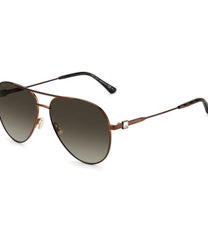 Jimmy Choo Brown Metal Sunglasses