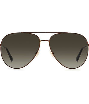 Jimmy Choo Brown Metal Sunglasses