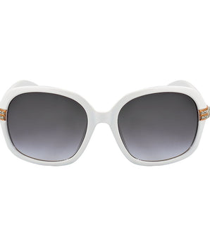 Guess White Resin Sunglasses