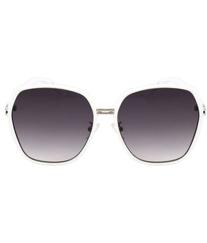 Guess White Metal Sunglasses