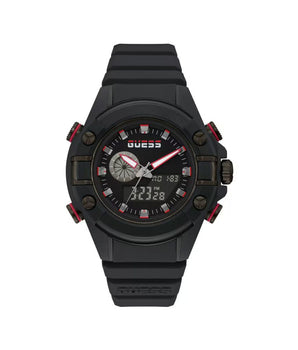 Guess Black Resin Sport Watch