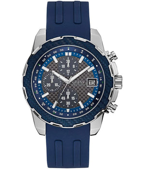 Guess Blue Rubber Sport Watch