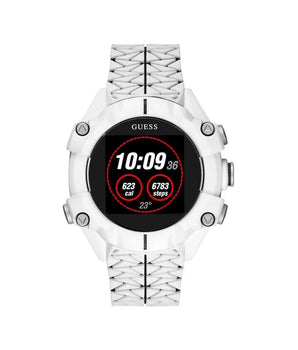 Guess White Resin Sport Watch