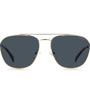 Polaroid Gold Stainless Steel Sunglasses
