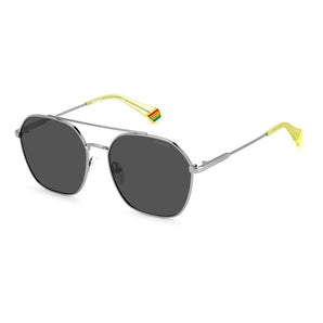 Polaroid Gray Stainless Steel Sunglasses