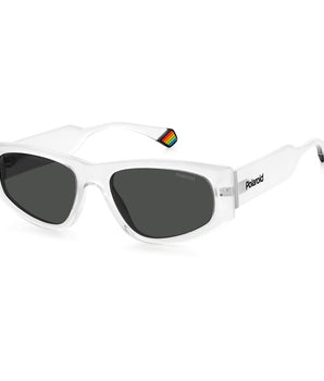 Polaroid Transparent Plastic Sunglasses