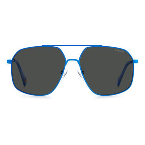 Polaroid Blue Stainless Steel Sunglasses