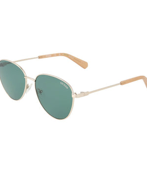 Guess Gafas de sol doradas para mujer