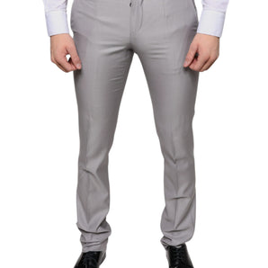 Dolce & Gabbana Light Gray Wool Dress Pants