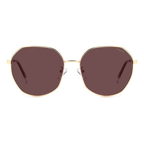 Polaroid Gold Metal Sunglasses