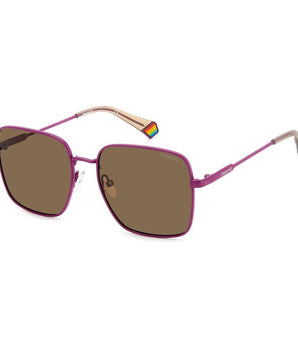 Polaroid Purple Metal Sunglasses